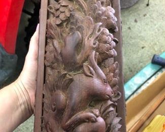 cool wood carved box 