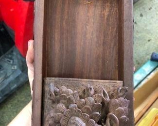 wood carved box
