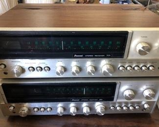 sansui vintage receivers ( one has some damage to casing top left, you can see in photo)