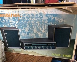 vintage stereo in original box