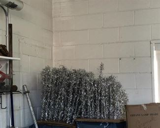 metal christmas tree vintage tin