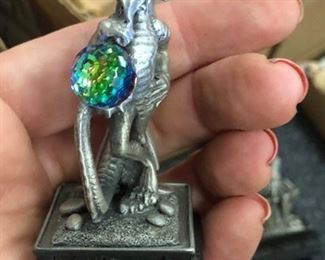 set of franklin mint swarovski crystal miniatures 