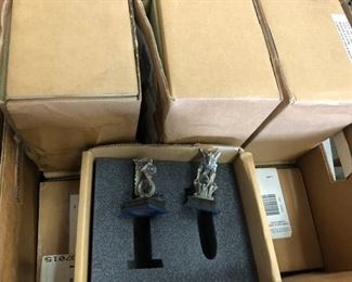 collection of swarovski crystal miniatures dungeons and dragon type franklin mint 