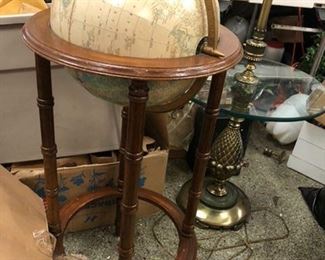 cool old globe on stand