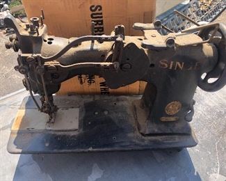 Industrial singer sewing machine and stitcher