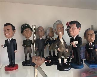 Presidential and political bobble heads