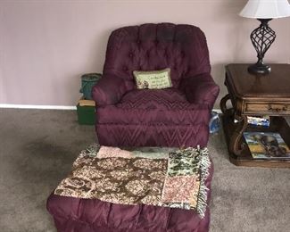 Chair aand ottoman