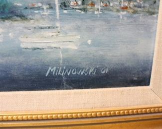 Framed Milinowski painting