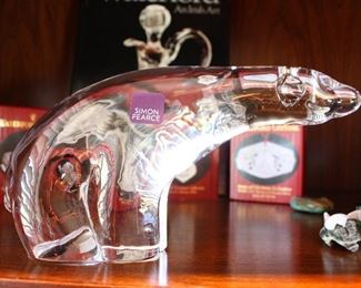 Simon Pearce crystal polar bear
