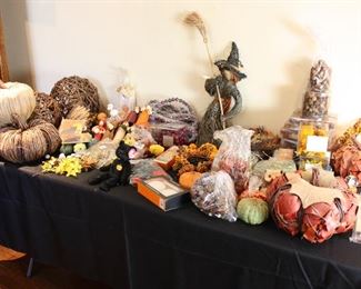 Thanksgiving and Halloween decorations