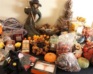 Thanksgiving and Halloween decorations