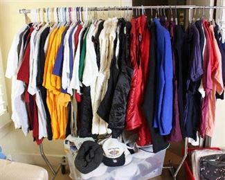 T-shirts, sports caps, women's outwear