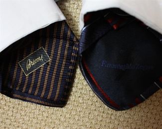 Men's ties new in box, Brioni, Zegna