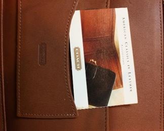 Coach zippered portfolio