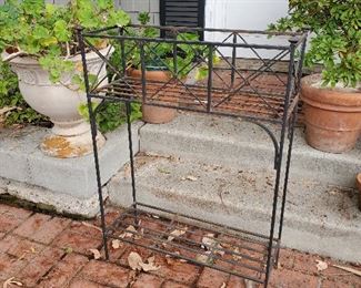 Wrought iron plant stand