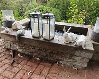 Statuary, outdoor lighting