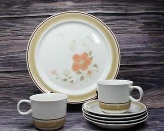 Vintage Hearthside Japan Hand Decorated Stoneware Set