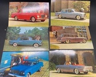 Set of 6 1962 Studebaker Lark Automobile Advertisement Post Cards
