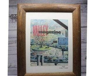 Framed and Signed Michael J. Lavery Valley Magazine Cover Print