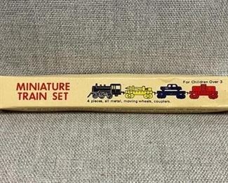 Vintage Multicolor Miniature Train Set