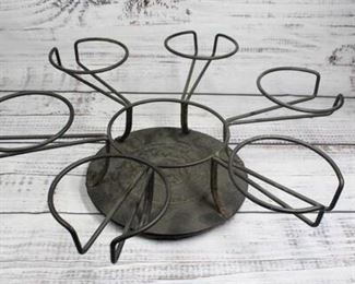 Vintage Vernon Kilns Casserole Round Up Metal Serving Tray Rack