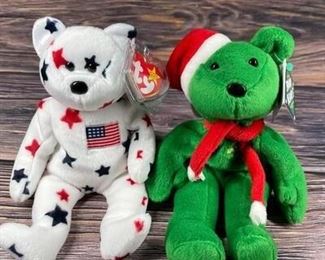 Cal Ripken Jr. 8 Bamm Beano  Glory Beanie Baby Original Stuffed Plush Bear