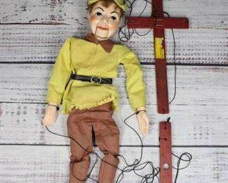 Vintage Hazelles Airplane Control Marionettes Robin Hood