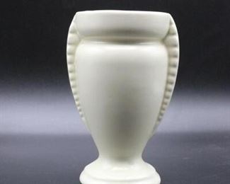 Vintage Made in U.S.A. Ceramic Pottery White Vase