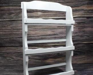 Vintage Painted Wood Mountable Shelf