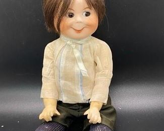 Vintage Simon Halbig KR Side Looking Googly Eye Boy Doll Reproduction