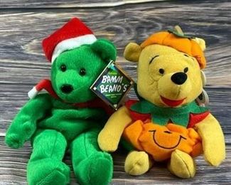 Winnie the Pooh Mouseketoys Bamm Beanos David Justice Plush