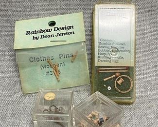 Dollhouse Miniatures Sewing Room Accessories Notions