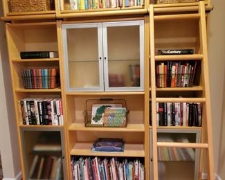 Storehouse Bookcase with Storage Drawers/Ladder