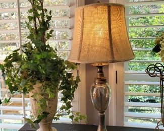 Lamp and Topiary