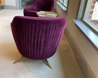 Roar & Rabbit™ Pleated Swivel Chair by West Elm 