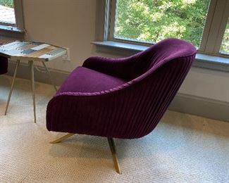 Roar & Rabbit™ Pleated Swivel Chair by West Elm 