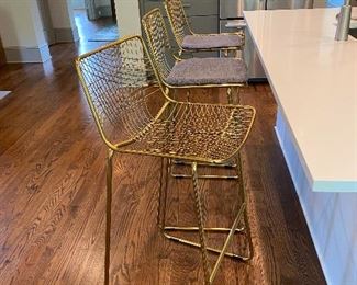 ALPHA BRASS BAR STOOL