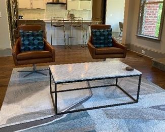 West Elm Chairs, Rugs & Coffee Table