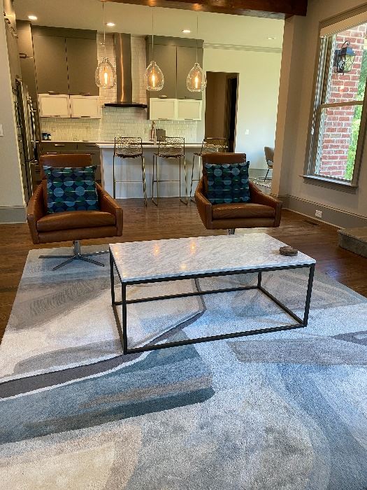 West Elm Chairs, Rugs & Coffee Table