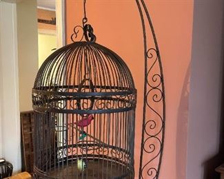 Metal Birdcage with Stand (Photo 2 of 2)