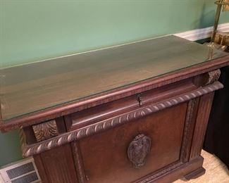 Antique Wood Cabinet / Chest (Photo 2 of 2)