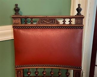 Pair of Carved Side Chairs with Nailhead Trim, 2 Available (Photo 2 of 2)