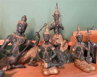 Set of 8 Asian Musician Figures (Photo 3 of 3)