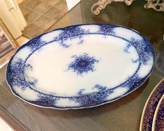 Blue & White / Flow Blue Serving Platter