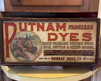 Antique Advertising - Putnam Dyes Box, Monroe Drug Co. (Photo 1 of 3)