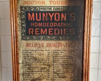 Antique Wall Cabinet - Munyon's Homoeopathic Remedies (Photo 1 of 3)