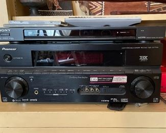 Sony CD DVD Player, Pioneer Receiver