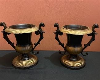 Metal Urn Vases