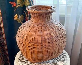 Wicker Dried Floral Vase
