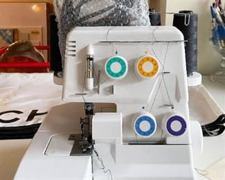 White Speedylock Serger Sewing Machine (Photo 1 of 2)